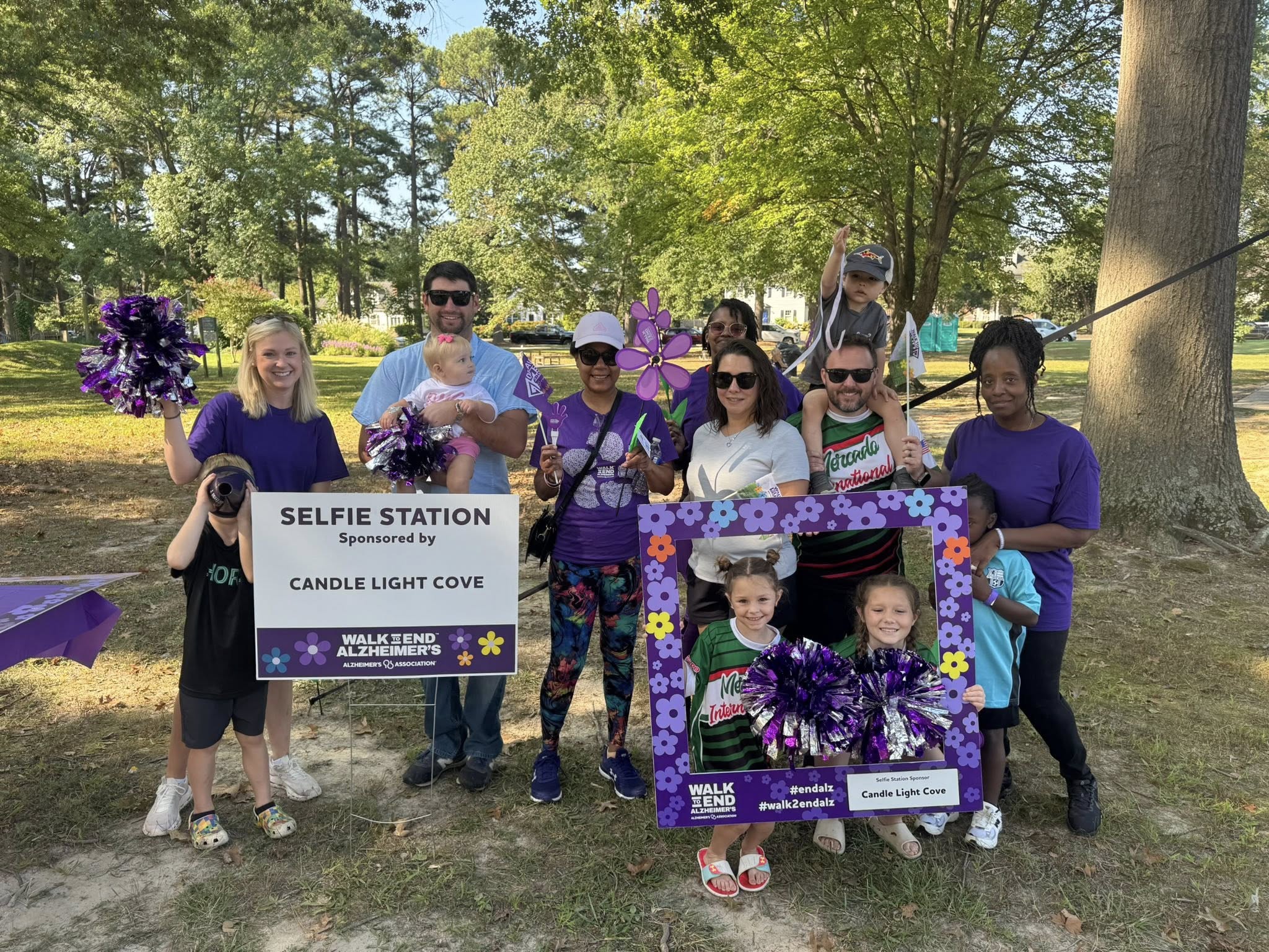 Team Candlelight Cove spreading joy and support at the Walk to End Alzheimer’s!