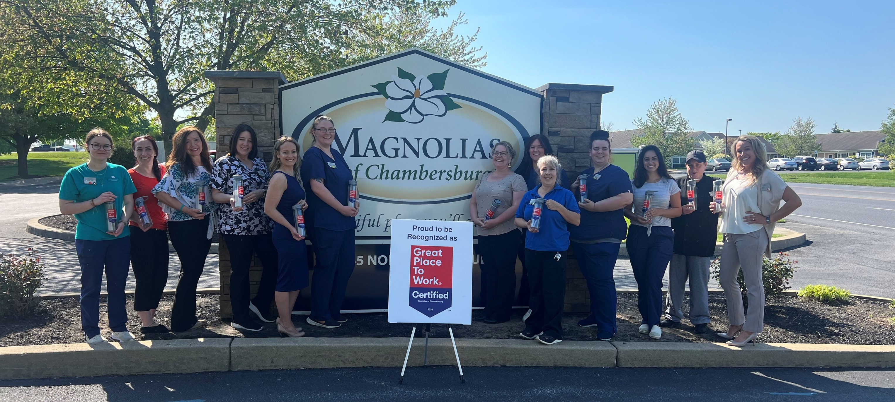 Magnolias of Chambersburg: Proudly proving every day why we're a Great Place to Work! Cheers to this amazing team! 
