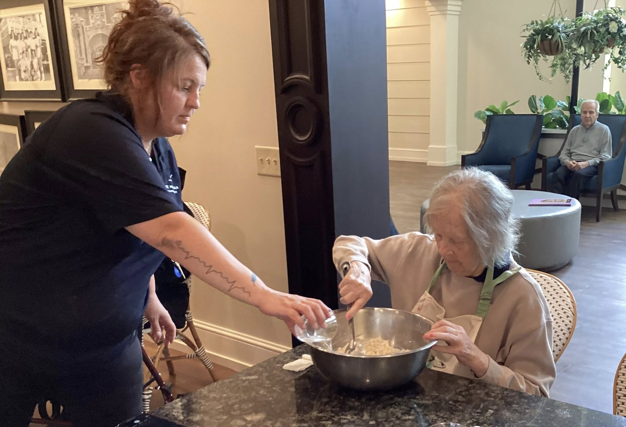 A springtime hands-on baking class at The Meridian at Carolina Lakes 