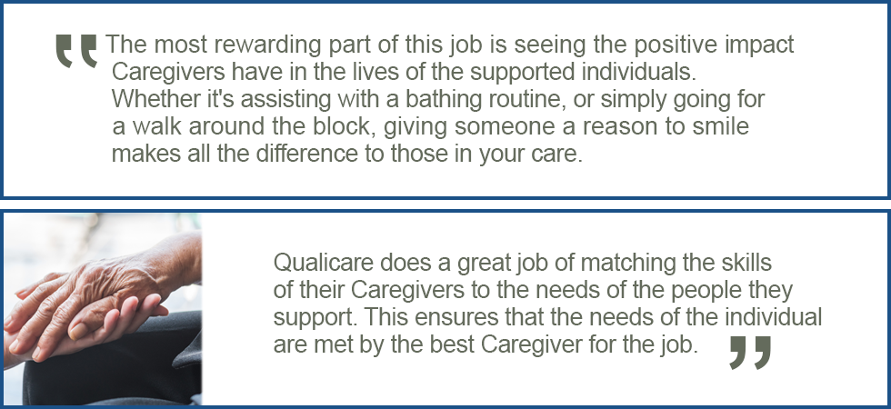 Quotes from Qualicare caregivers.