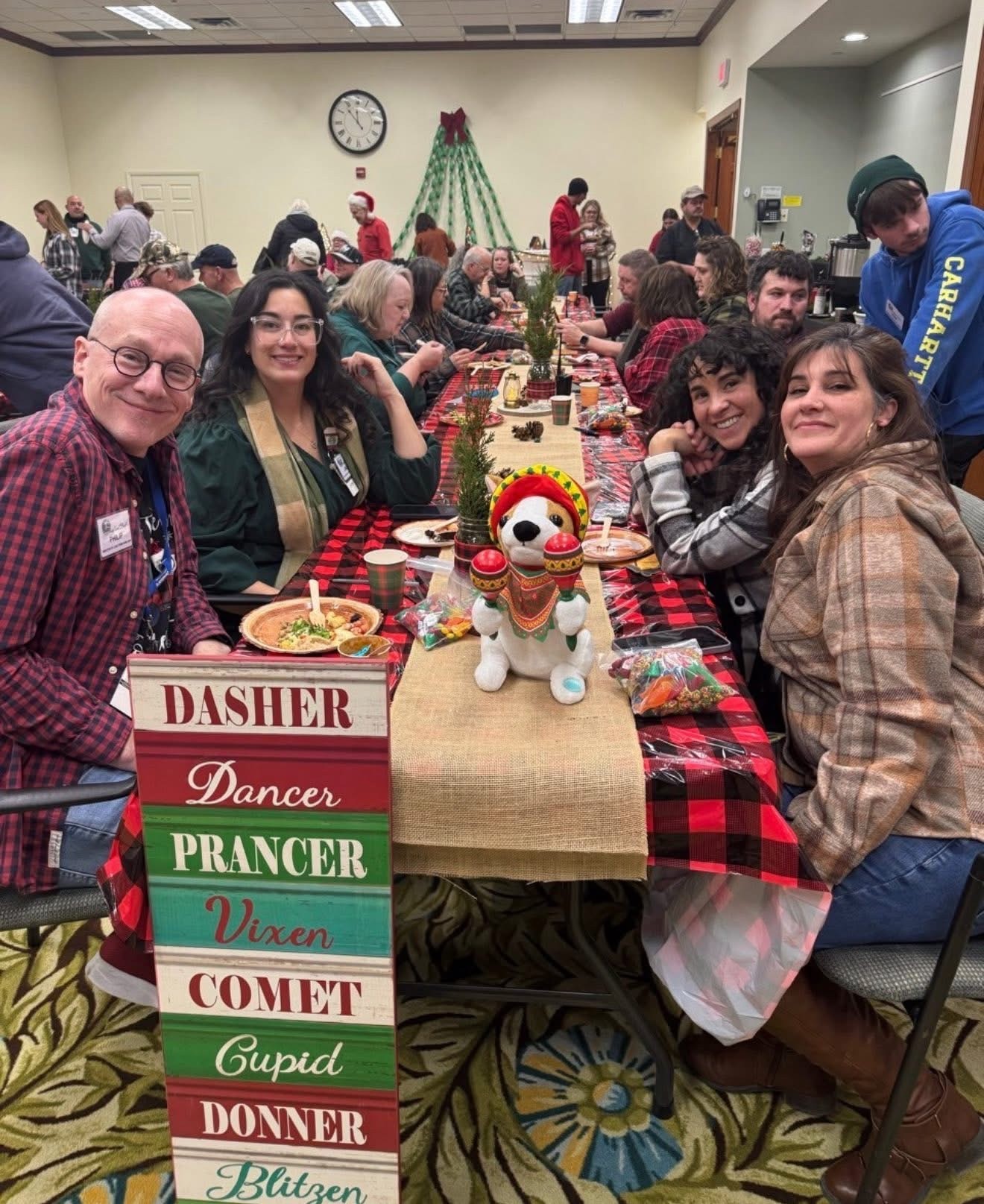 Our Health Center Leadership enjoying the annual staff holiday party.