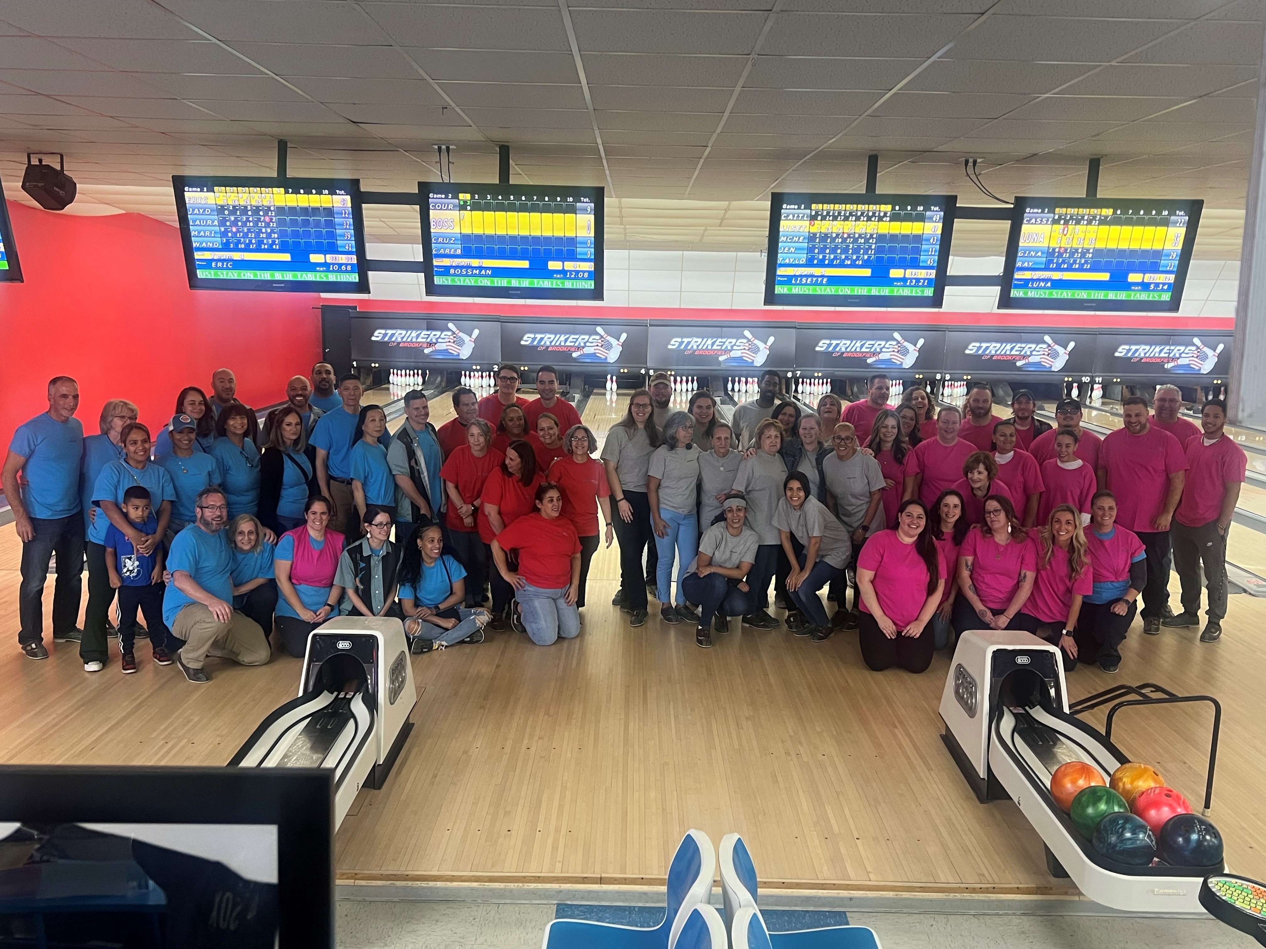 We are a team both inside and outside of the facility! Bethel Center, Village Crest, and Laurel Ridge bowling tourney!