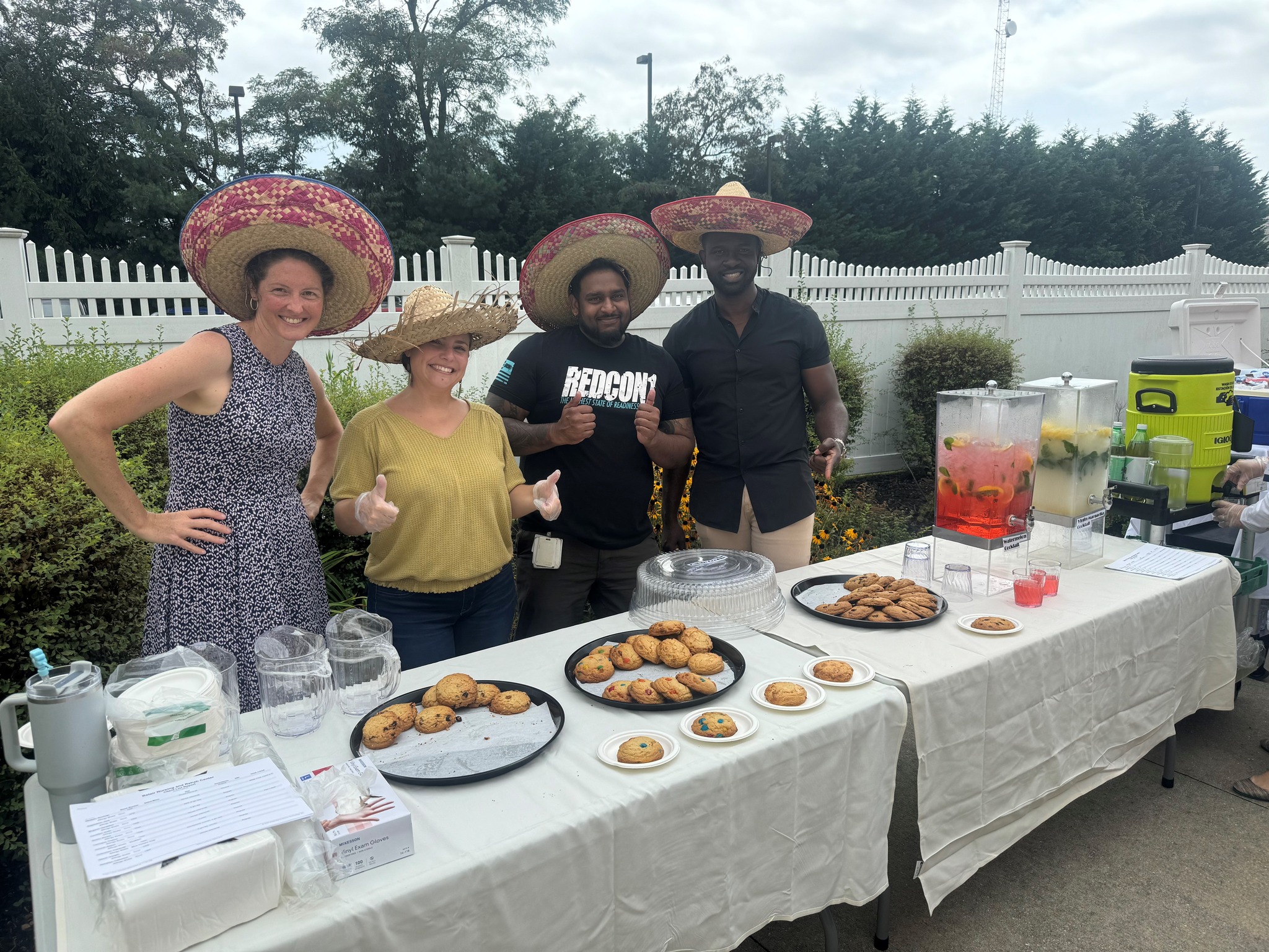 Belair Nursing and Rehab team serving up treats!