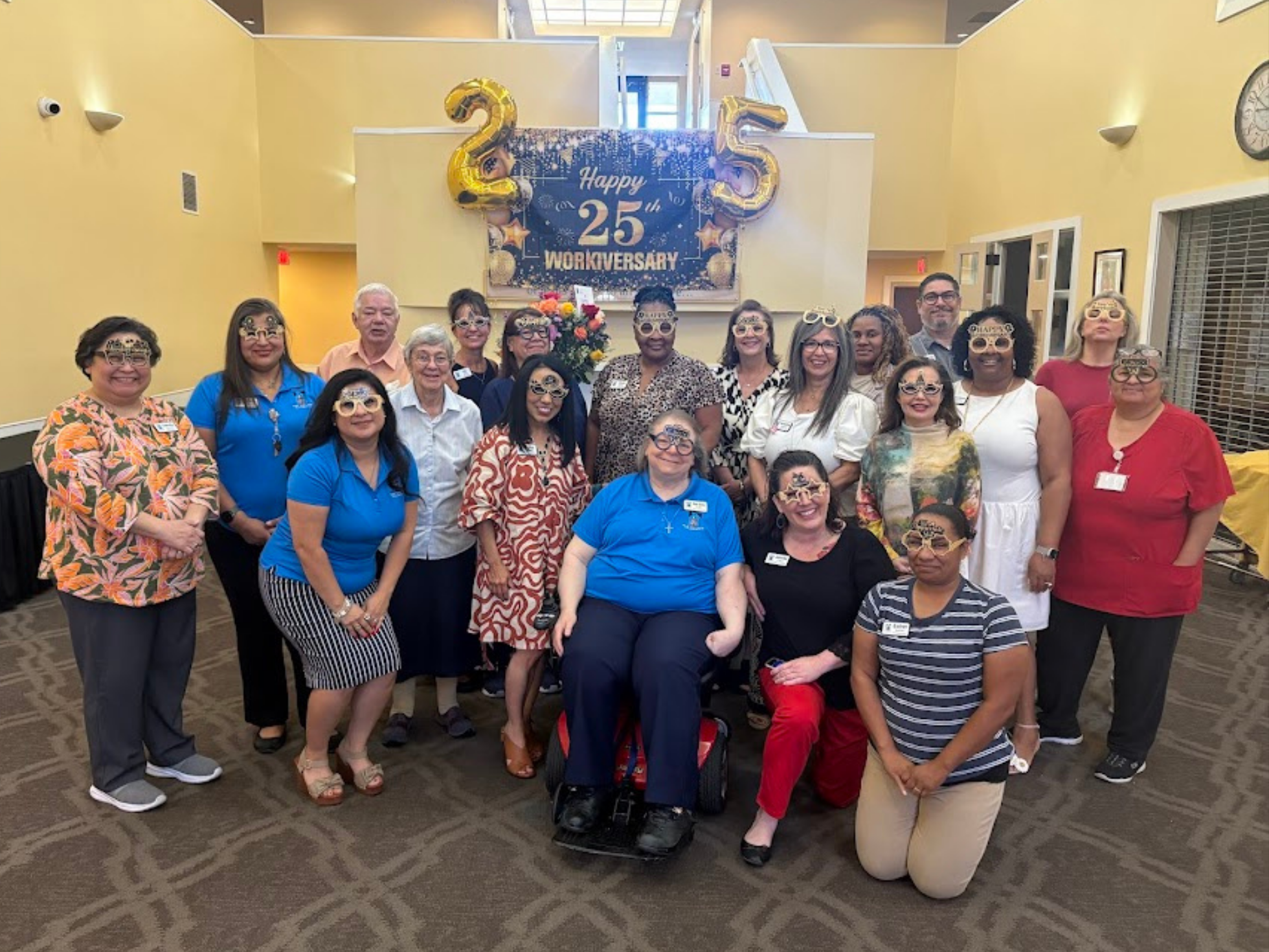 Celebrating 25 years of service with an incredible member of our Village staff!