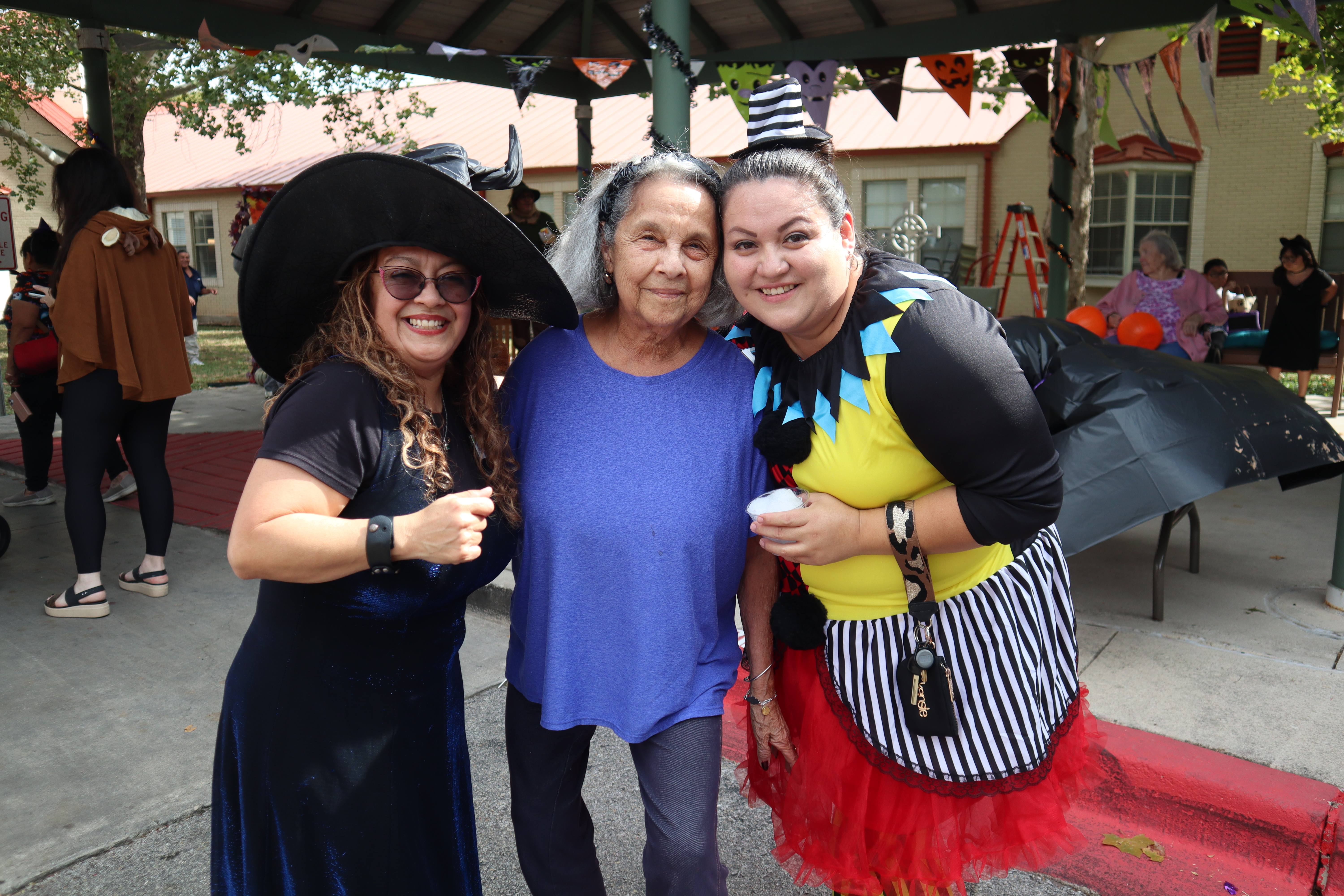 Staff and residents having a great time at our annual Halloween Trunk or Treat