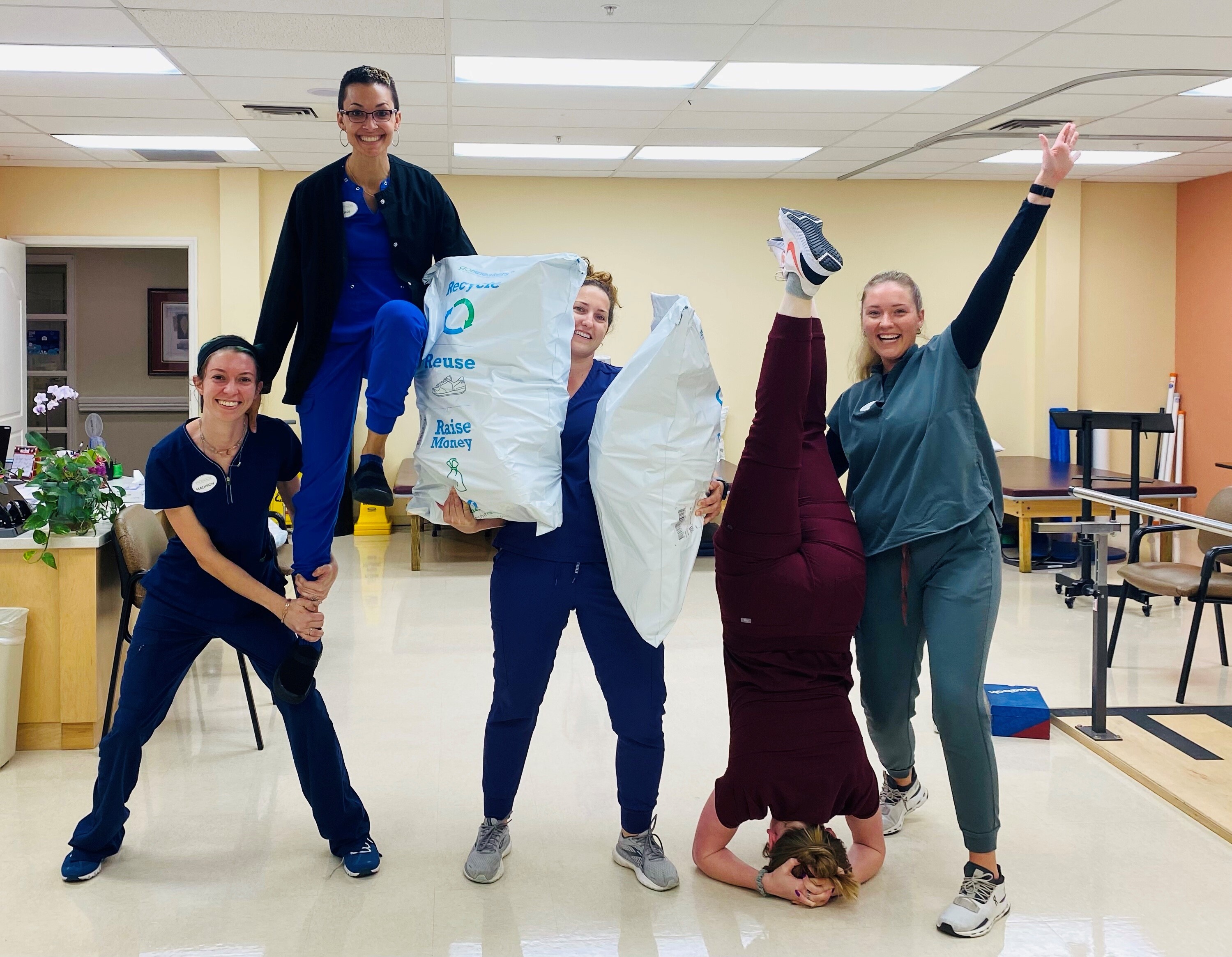 OK-Team Celebrating Shoe Drive for Charity