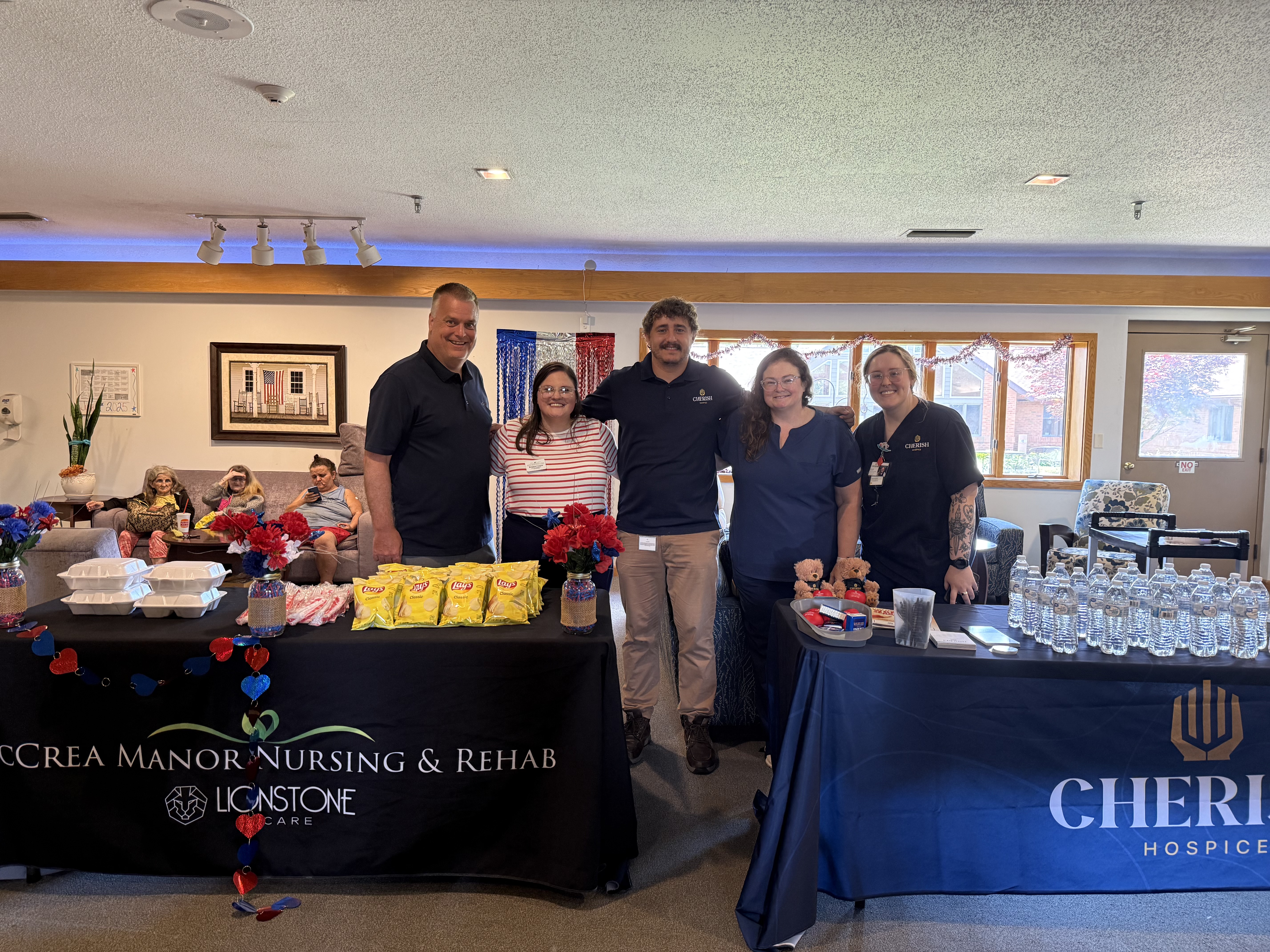 Cherish Hospice Team at an event