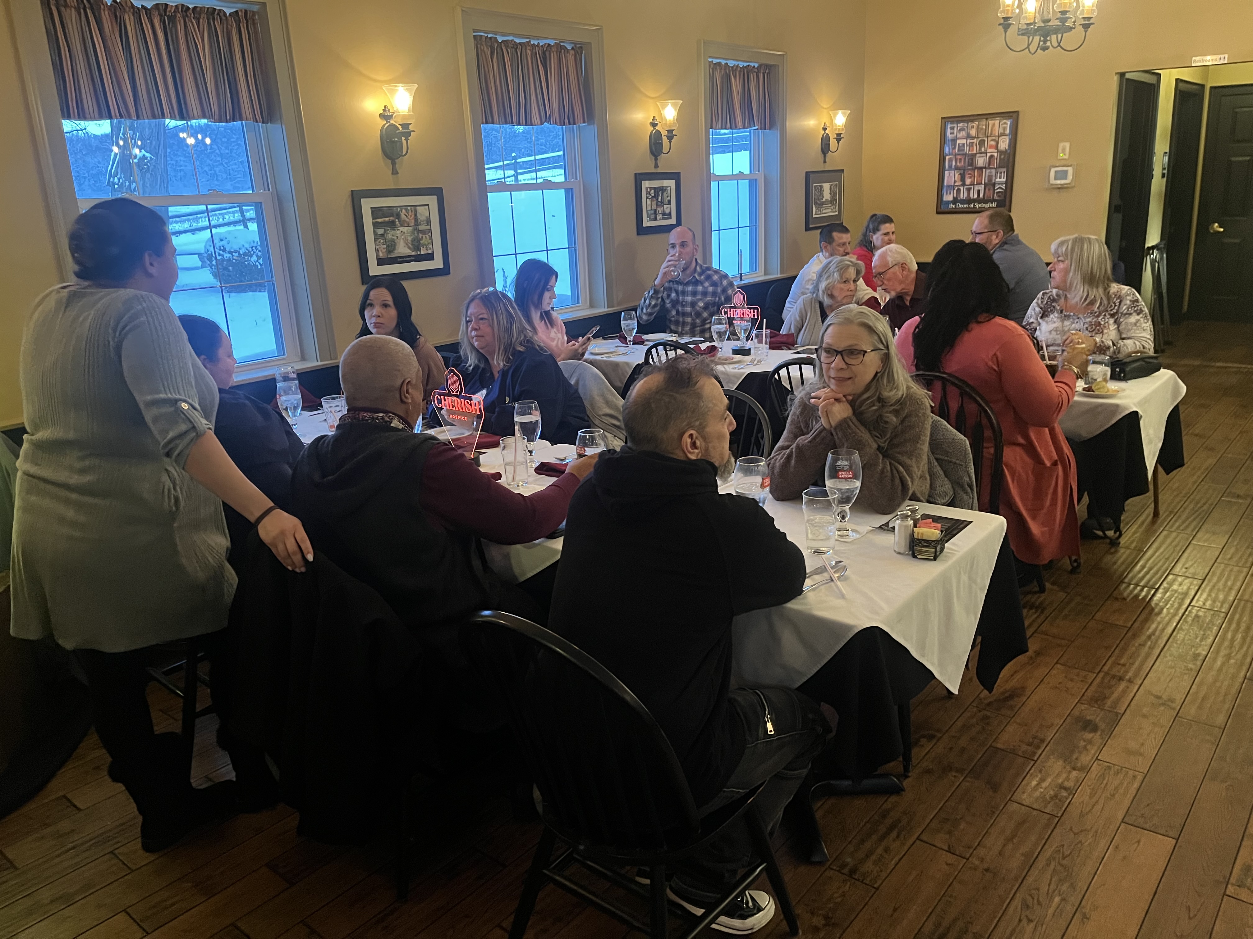 Cherish Hospice employees at their annual Holiday Party
