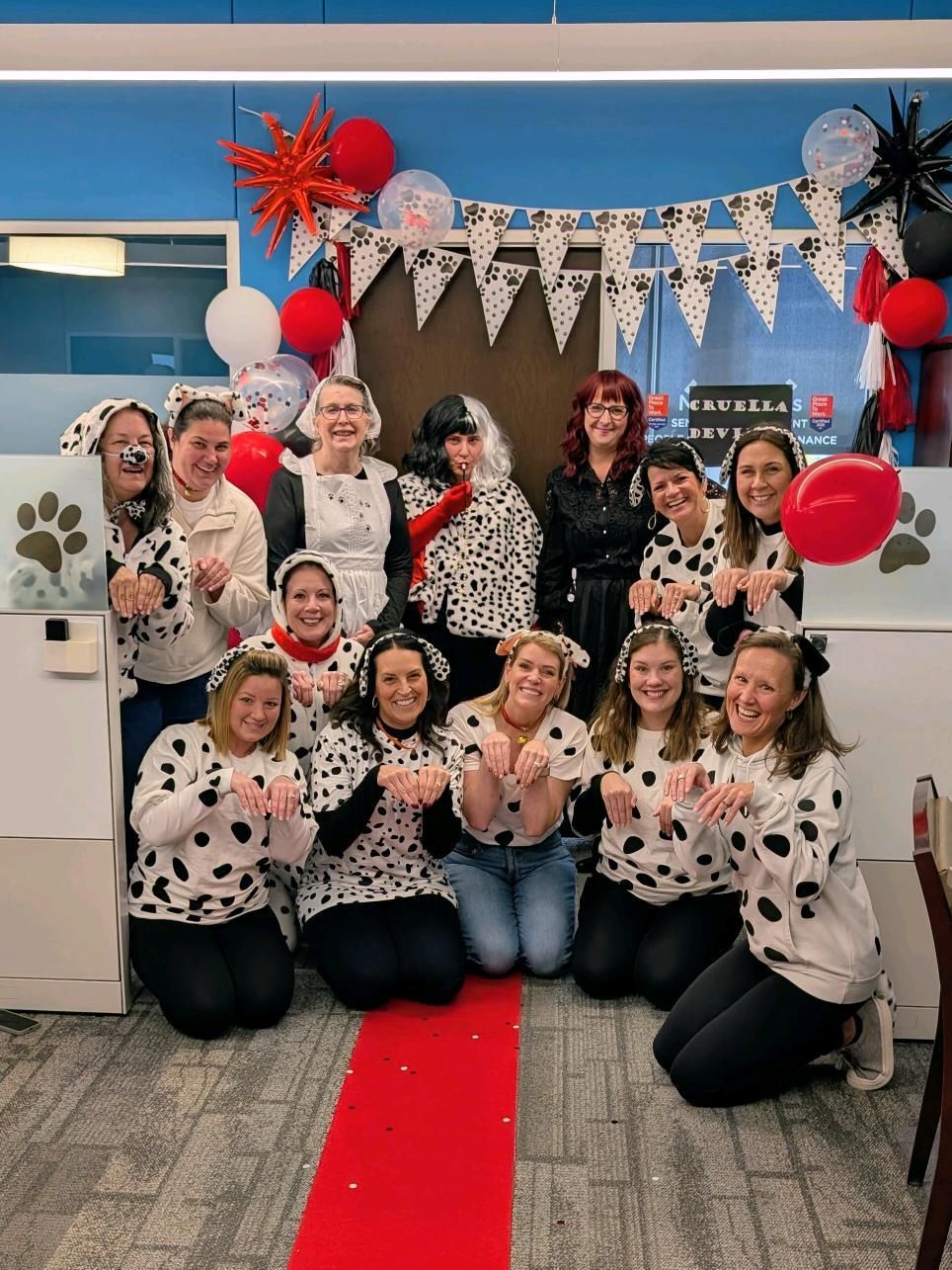 Right at Home creating fun in the office, celebrating Halloween.