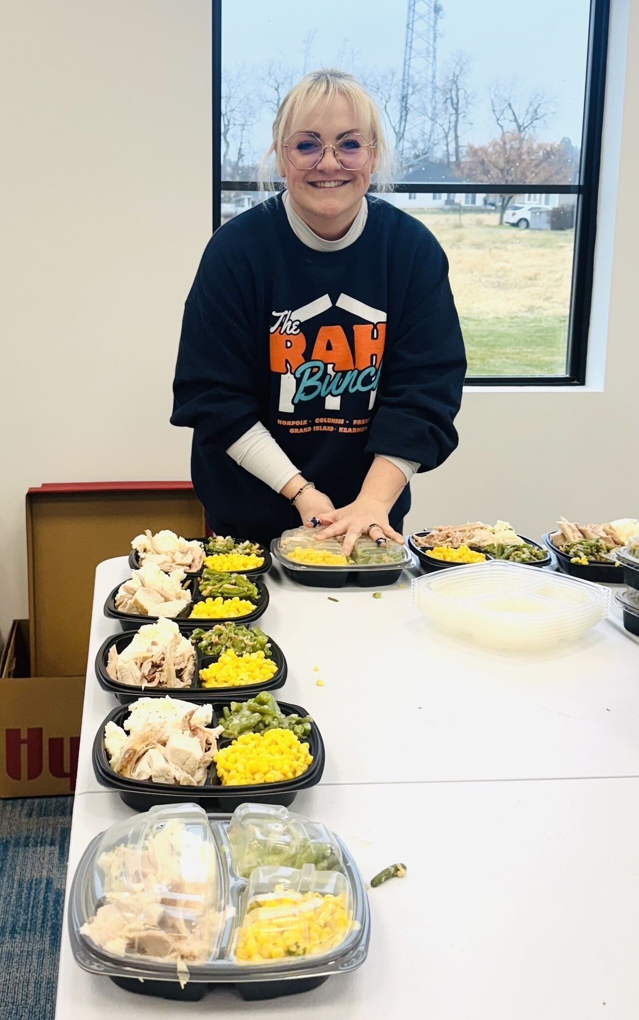Right at Home packaged and delivered 100 full Thanksgiving meals to seniors through the Adopt-A-Senior program.