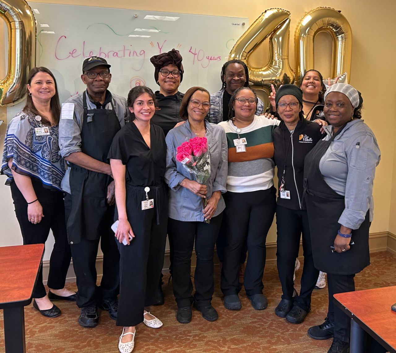 40 years strong! Celebrating an incredible dining team member at The Village at Rockville.