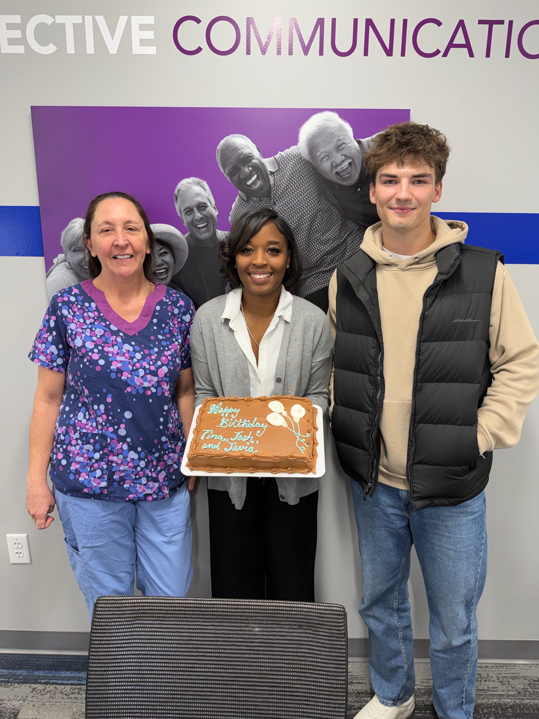 Celebrating birthdays for the month in Racine, WI.