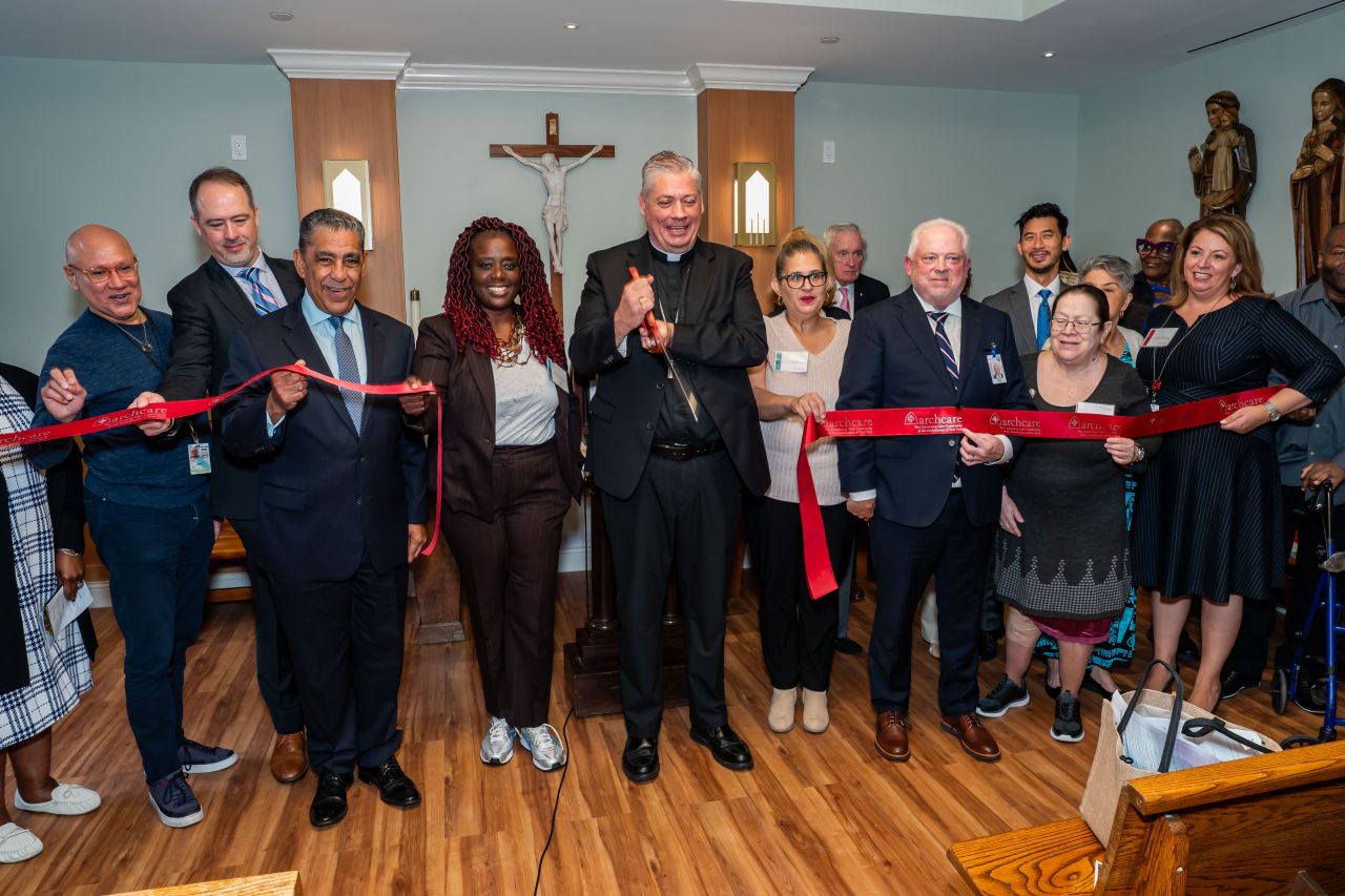 Cutting the ribbon for the new ArchCare Senior Life PACE Harlem Center