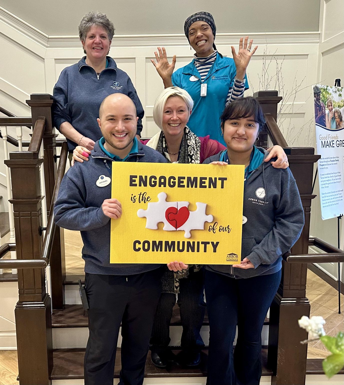 We celebrate each department throughout the year, such as this celebration of our community Engagement teams.