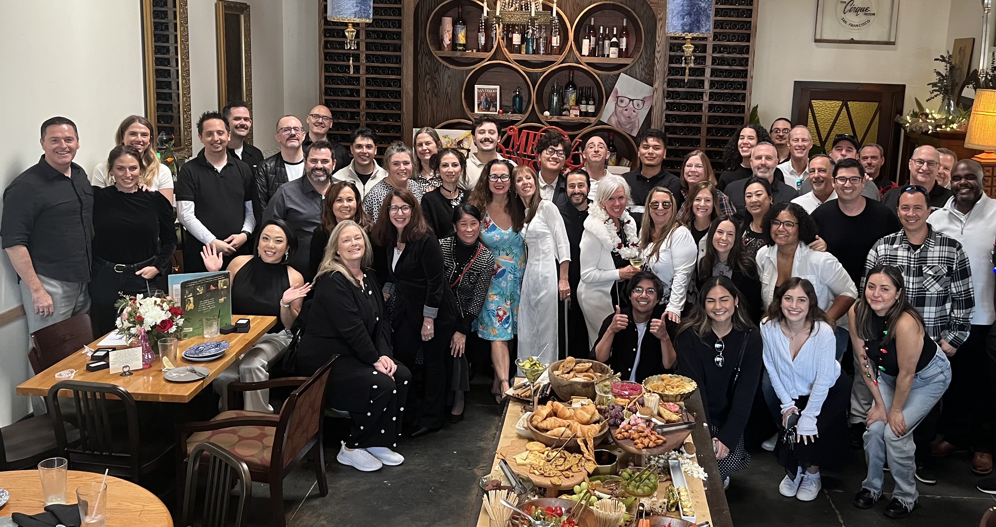 Continuing Life team at the holiday party 