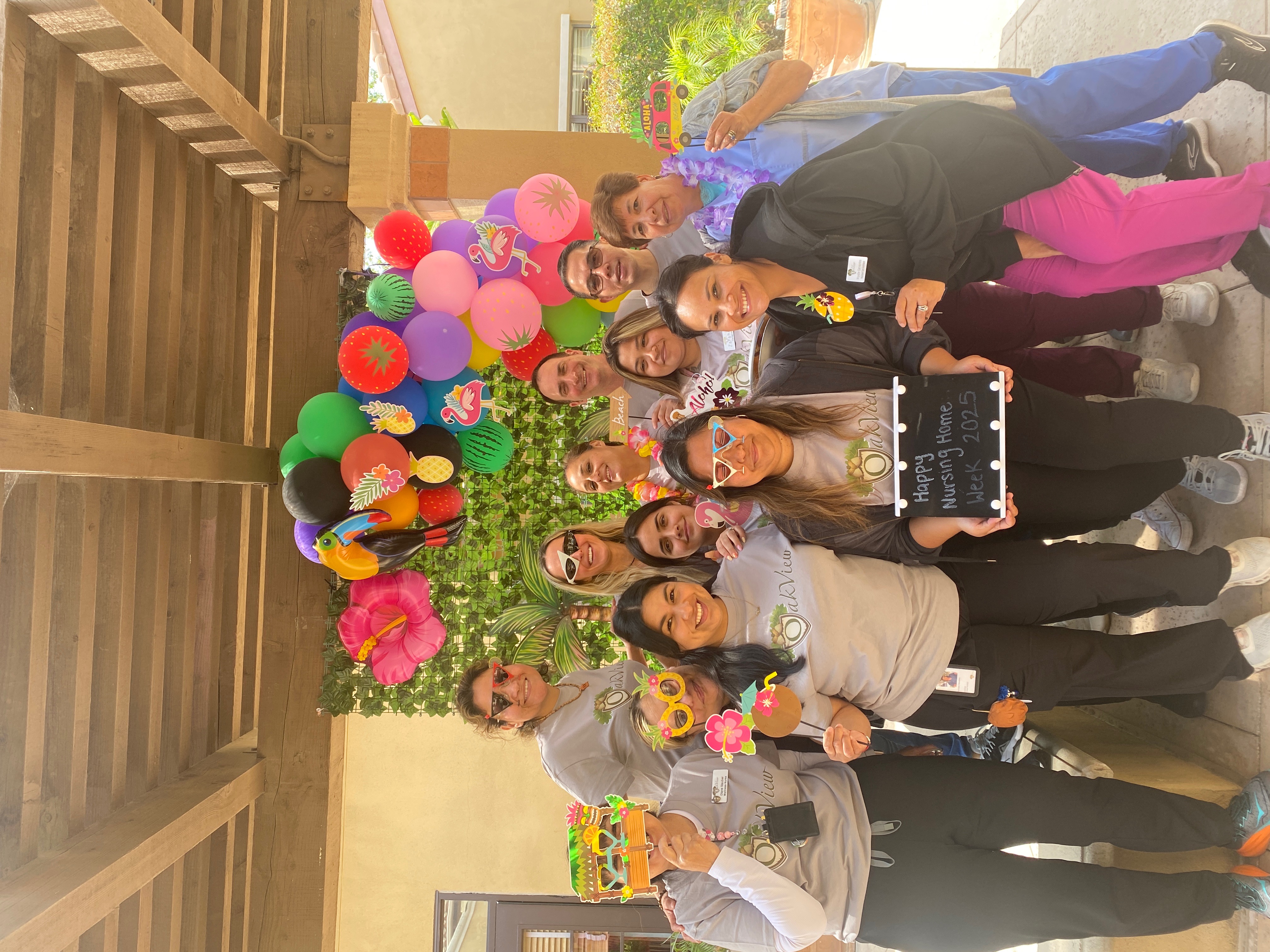 Oakview team celebrating Nursing Home Week
