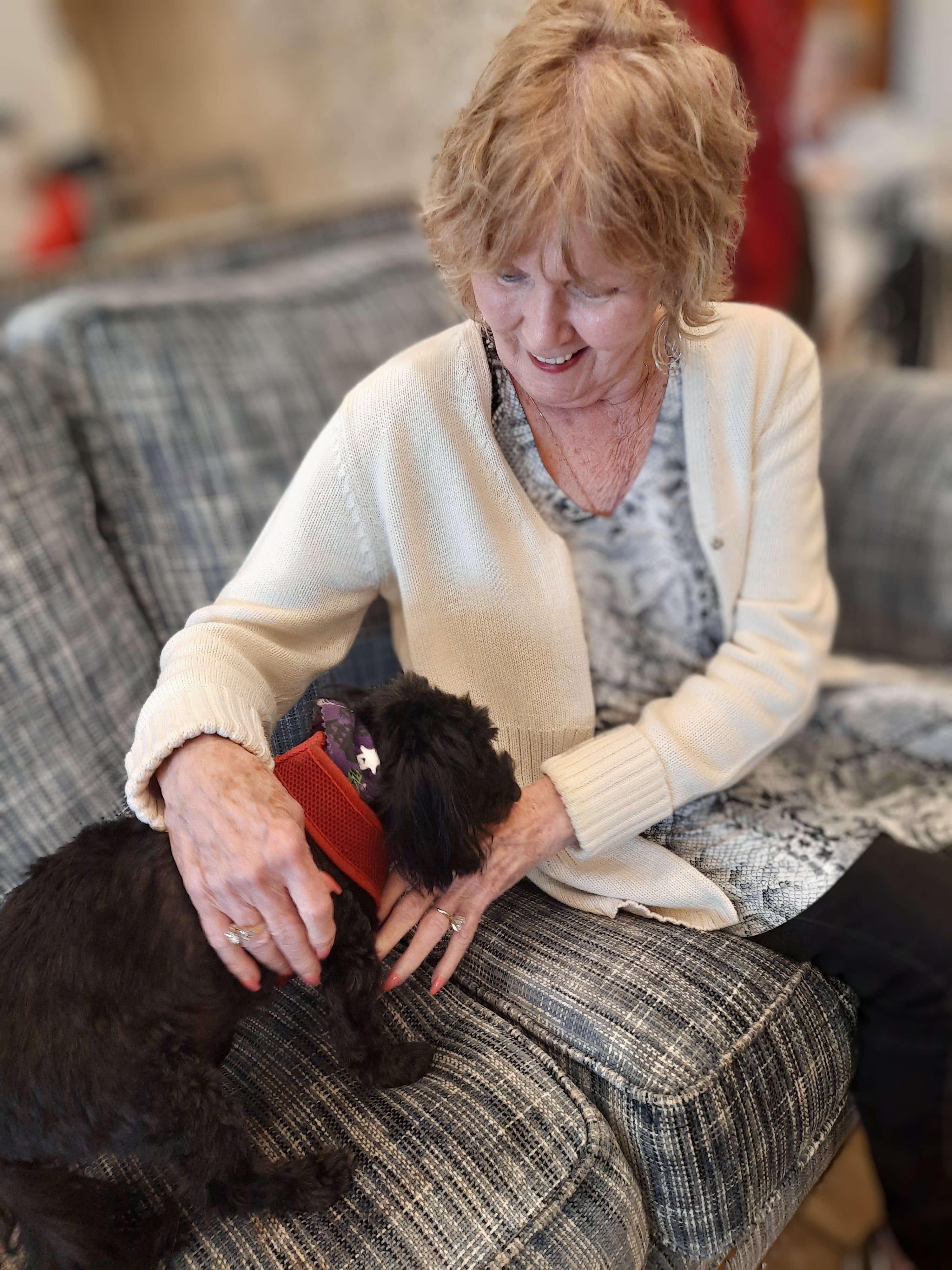 Our residents love pet therapy day!