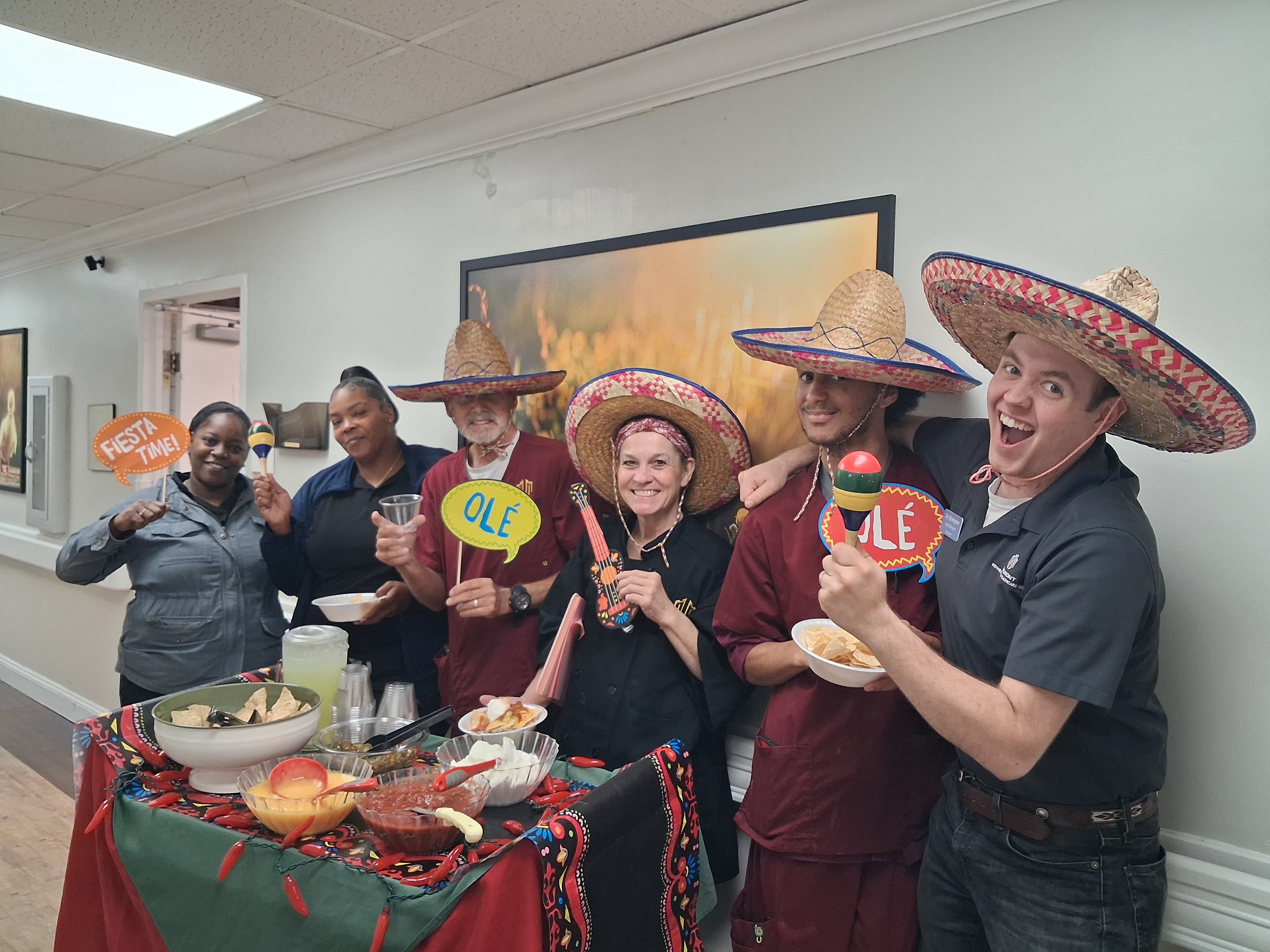 The woot woot cart was decorated for Cinco De Mayo!