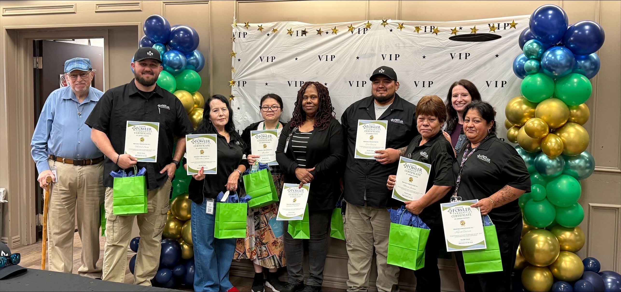 Years of Service awards party
